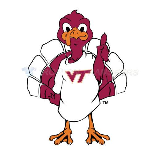 Virginia Tech Hokies Logo T-shirts Iron On Transfers N6860 - Click Image to Close